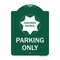 Signmission Highway Patrol Parking W/ Graphic, Green & White Aluminum Sign, 18" x 24", GW-1824-23906 A-DES-GW-1824-23906 - alternate 1